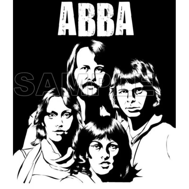 ABBA  T Shirt Iron on Transfer  Decal  #2