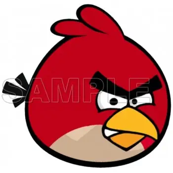 Angry Birds Red Bird T Shirt Iron on Transfer  Decal  #7