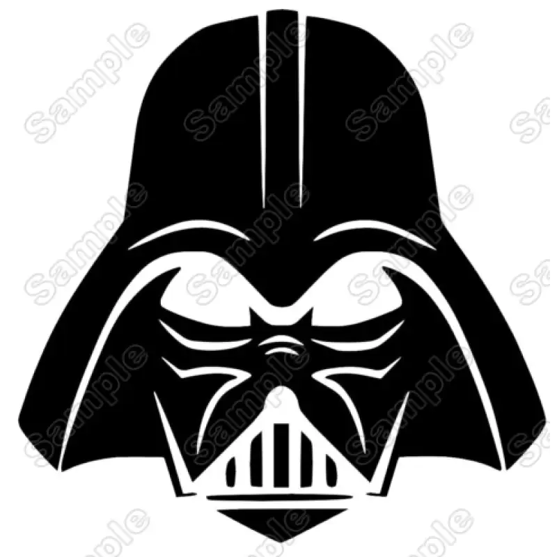 Darth Vader Head  Iron On Heat Transfer Vinyl HTV