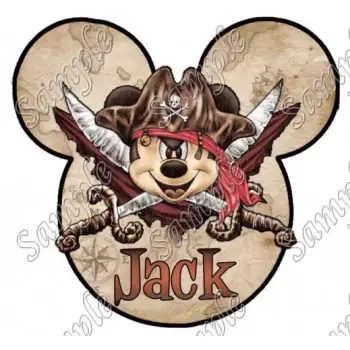 Disney World Vacation Pirate Custom Personalized  T Shirt Iron on Transfer Decal #41