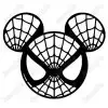 Spider man Mickey ears Iron On Transfer Vinyl HTV