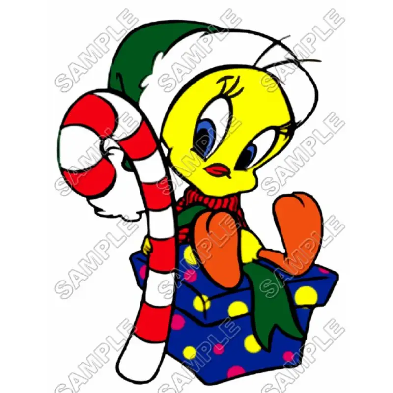 Tweety  Christmas T Shirt Iron on Transfer Decal #4