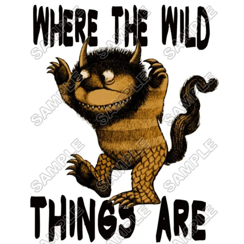 Where the Wild Things Are  T Shirt Iron on Transfer Decal #5