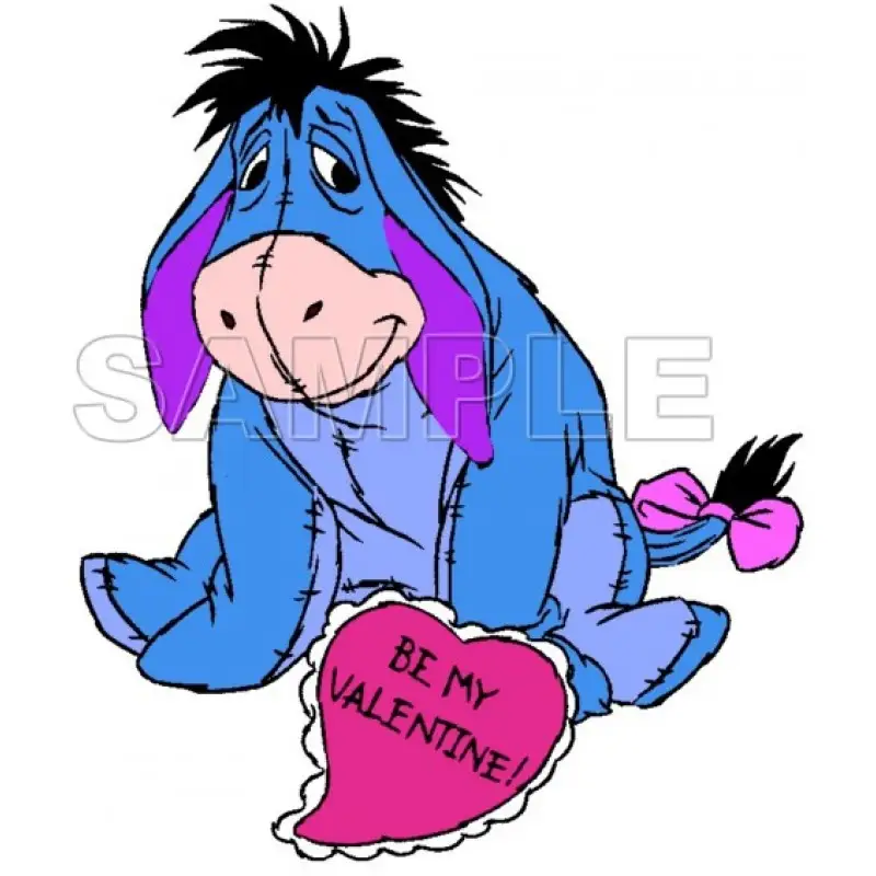 Winnie the Pooh  Eeyore Valentines  T Shirt Iron on Transfer Decal #5