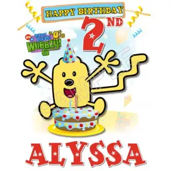 Wow Wubbzy  Birthday Personalized Custom T Shirt Iron on Transfer Decal #43