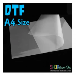 Glossy DTF Sheets Pet Film,  A4 (8.3"x11.7"), 100 sheets/pack 