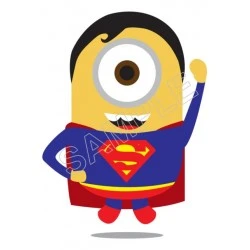 Despicable Me Minion SuperMan T Shirt Iron on Transfer  Decal  #58