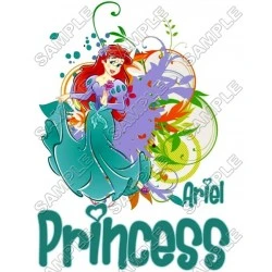 Disney Princess Ariel Little Mermaid  T Shirt Iron on Transfer Decal #4