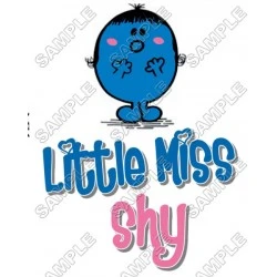 Mr Men and Little Miss Shy T Shirt Iron on Transfer Decal #43