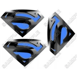 Superman Logo  Blue T Shirt Iron on Transfer Decal #6