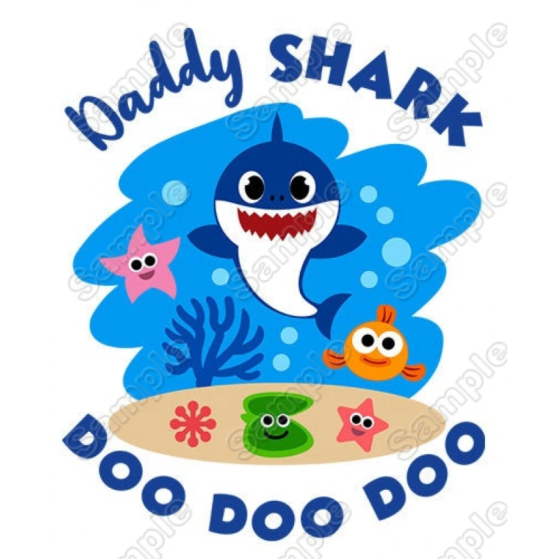 Baby Shark Family  Member  Custom  T Shirt Iron on Transfer