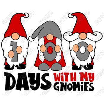 100 Days with my Gnomies T Shirt Iron on Transfer   #6