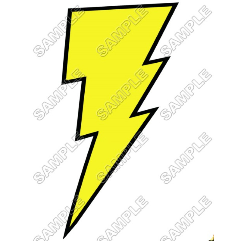 Captain Marvel  Logo Shazam T Shirt Iron on Transfer Decal #1