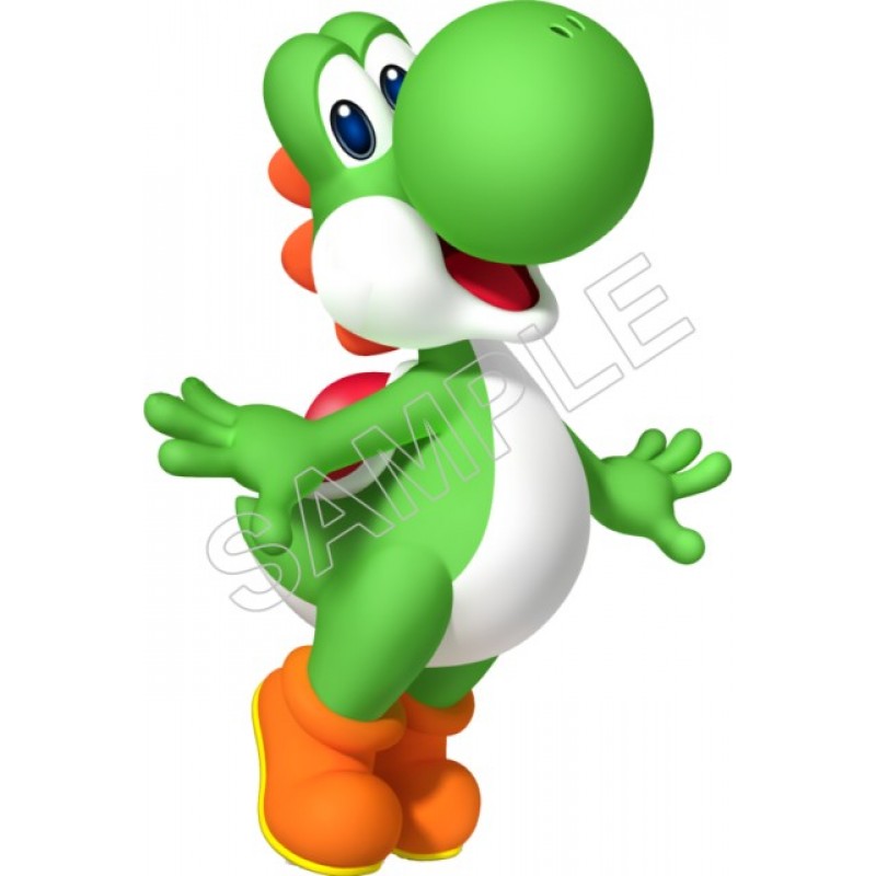 Super Mario Bros. Green Yoshi T Shirt Iron on Transfer Decal #19