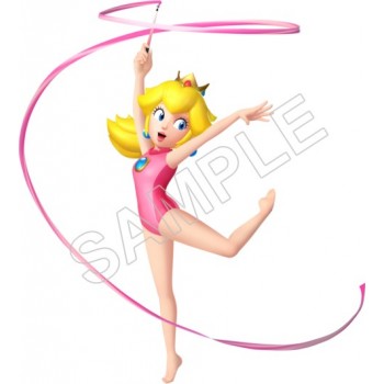 Super Mario Bros. Princess Peach Dancing With The Ribbon T Shirt Iron on Transfer Decal #27