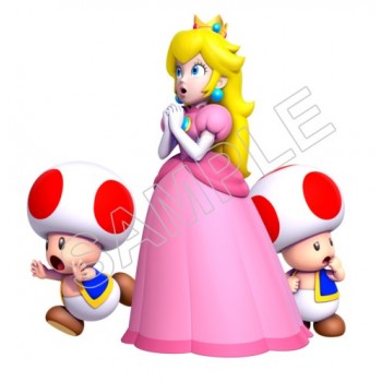 Super Mario Bros. Princess  Peach and Toads T Shirt Iron on Transfer Decal #29