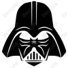 Darth Vader Head  Iron On Heat Transfer Vinyl HTV