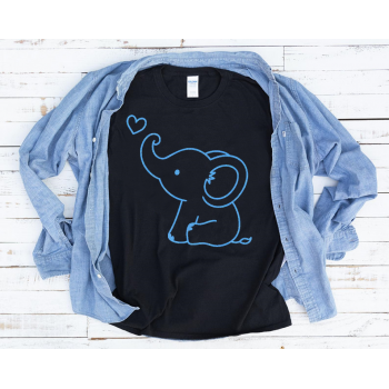 Baby Elephant  Iron On Transfer Vinyl HTV