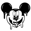 Mickey Mouse  Dripping Iron On Transfer Vinyl HTV