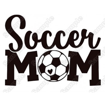 Soccer mom  Iron On Transfer Vinyl HTV 