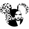 Cruella  Iron On Transfer Vinyl HTV