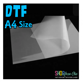 Glossy DTF Sheets Pet Film,  A4 (8.3"x11.7"), 25 sheets/pack 