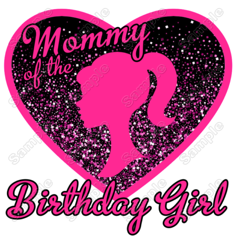 Barbie  Birthday Family Member  Personalized Custom T Shirt Iron on Transfer Decal