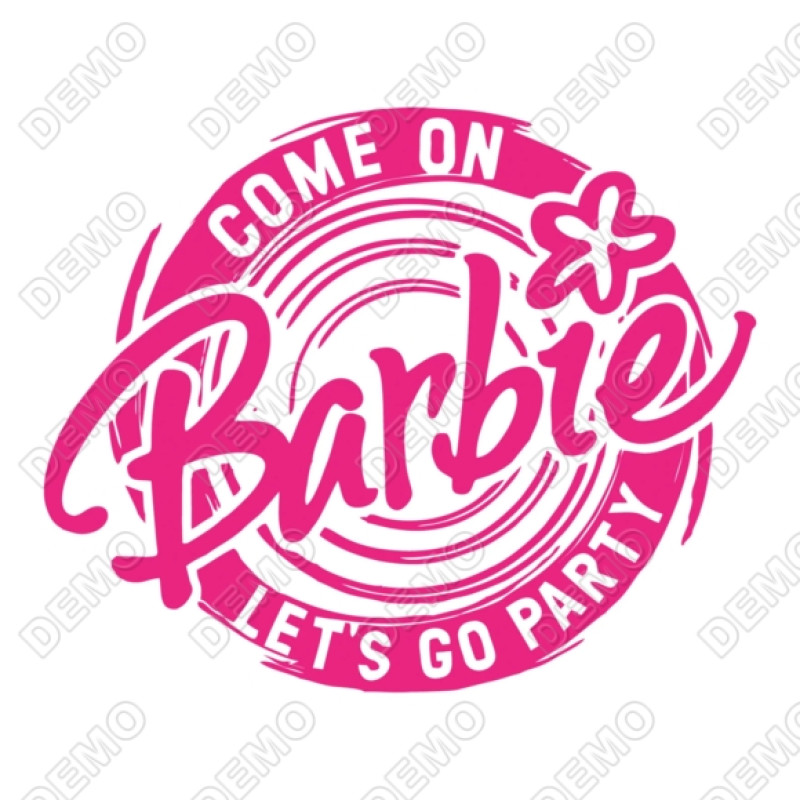 Barbie  Lets Go Party  T Shirt Iron on Transfer Decal #1