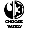 Choose Wisely Star Wars  Iron On Transfer Vinyl HTV