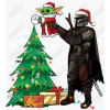  Christmas   Mandalorian  T Shirt Iron on Transfer Decal 