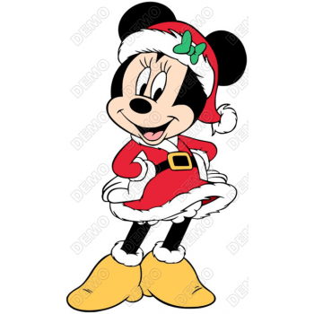  Christmas  Minnie Mouse  T Shirt Iron on Transfer Decal #4