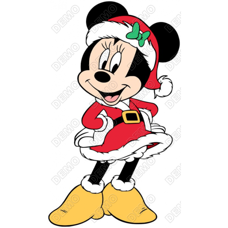 Christmas  Minnie Mouse  T Shirt Iron on Transfer Decal #4