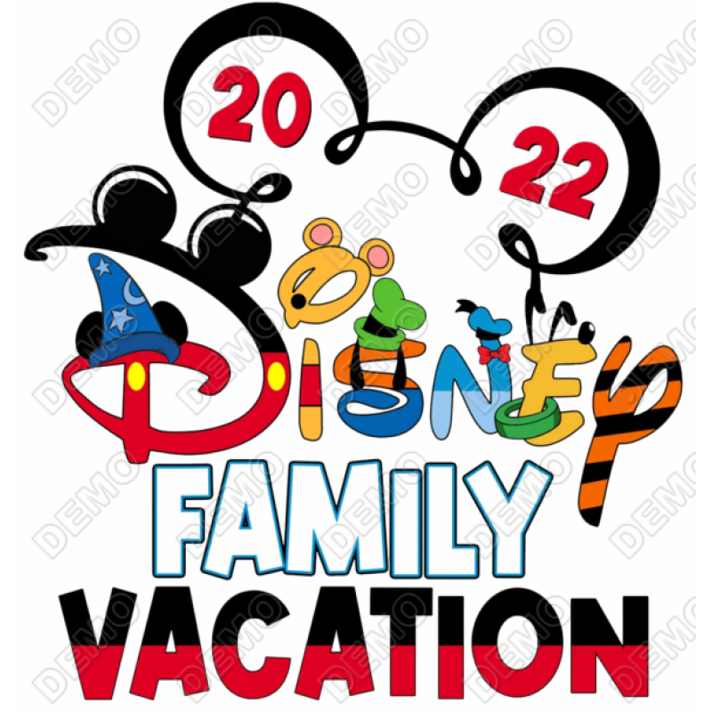 Disney Family Vacation T Shirt Heat Iron on Transfer #80