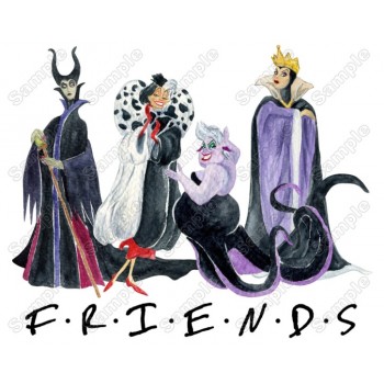 Disney Villains Heat  Iron on Transfer Decal 