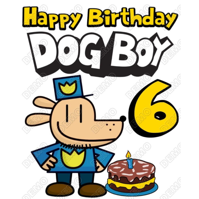 Dog Man  Birthday  Personalized  Custom  T Shirt Iron on Transfer