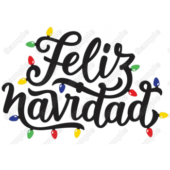 Feliz Navidad Christmas T Shirt Iron on Transfer Decal #1