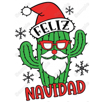 Feliz Navidad Christmas T Shirt Iron on Transfer Decal