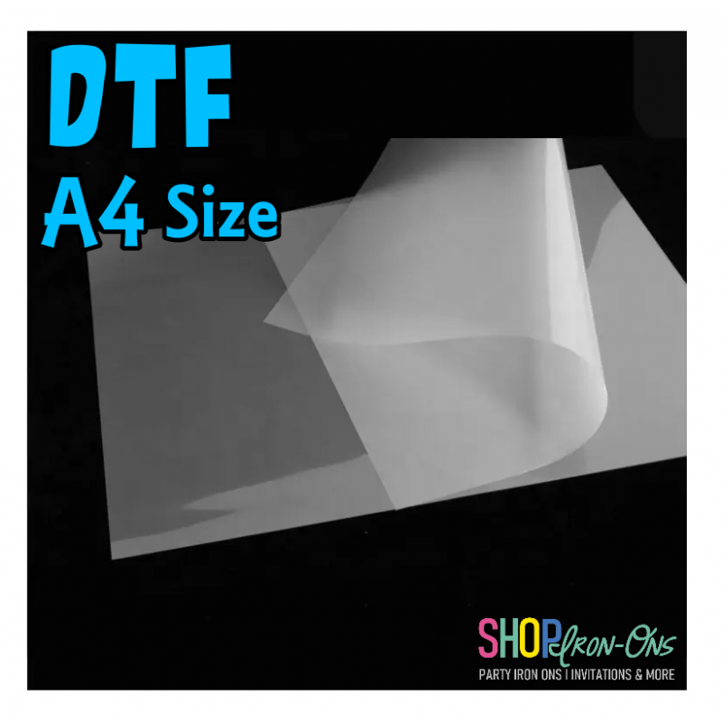 Glossy DTF Sheets Pet Film,  A4 (8.3x11.7), 100 sheets/pack