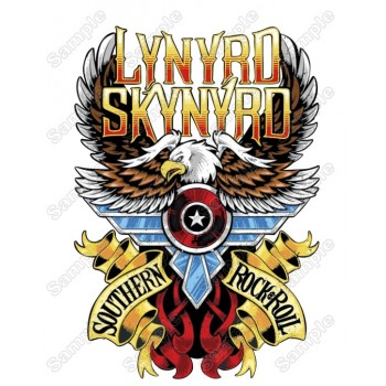 Lynyrd Skynyrd T Shirt Heat  Iron on Transfer Decal 