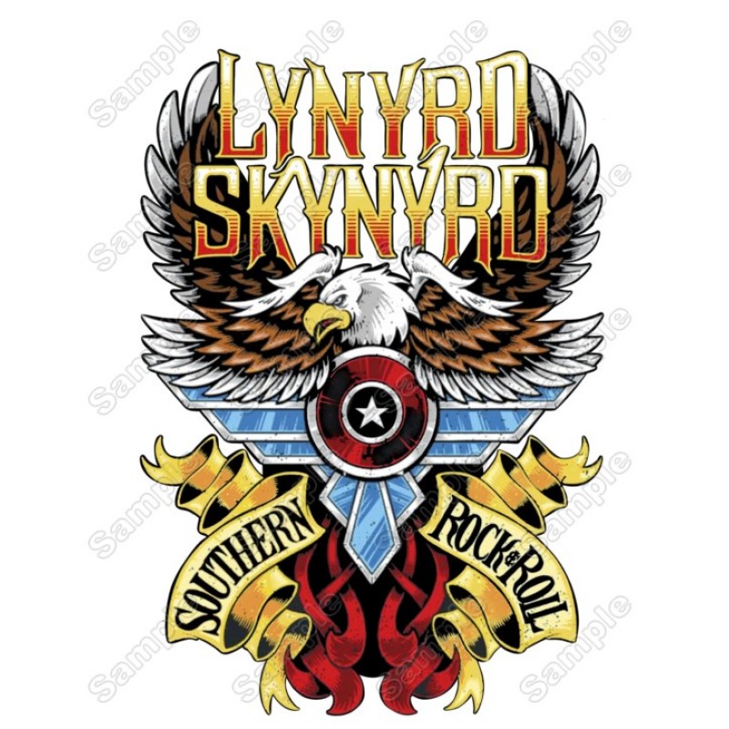 Lynyrd Skynyrd T Shirt Heat  Iron on Transfer Decal