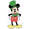 Mickey Mouse St. Patrick's Lucky   T Shirt Heat Iron on Transfer #1