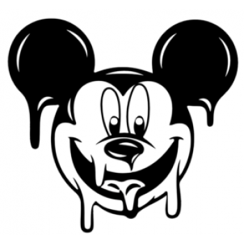  Mickey Mouse  Dripping Iron On Transfer Vinyl HTV