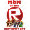 Roblox Family Member  Birthday Custom  T Shirt Iron on Transfer Decal