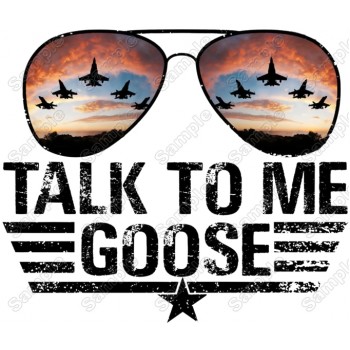 Top Gun Talk To Me Goose T Shirt  Iron On Transfer by www.shopironons.com