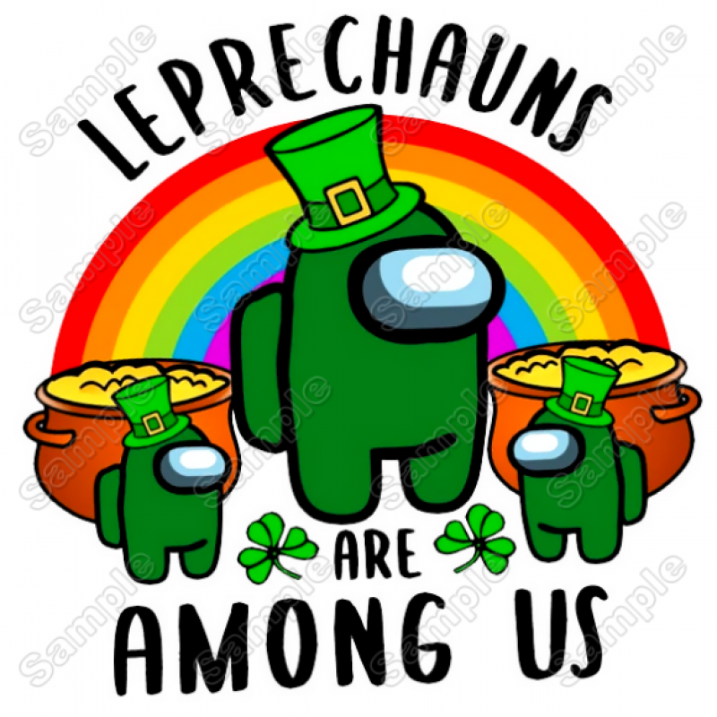 Among Us Leprechauns   Game  T Shirt Iron on Transfer  Decal  #9