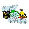 Angry Birds  Batman T Shirt Iron on Transfer Decal #71