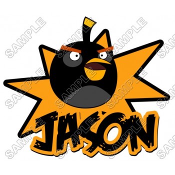 Angry Birds Birthday  Personalized  Custom  T Shirt Iron on Transfer Decal #14