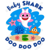 Baby Shark Family  Member  Custom  T Shirt Iron on Transfer