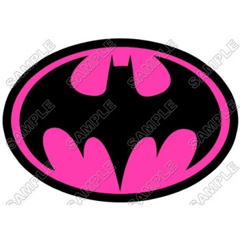 Batman Logo Pink  T Shirt Iron on Transfer  Decal  #14