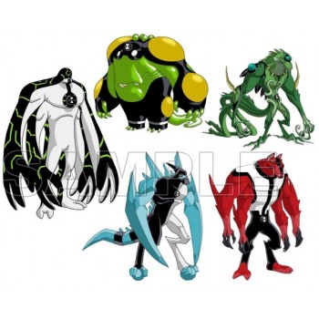 Ben 10 Aliens T Shirt Iron on Transfer  Decal  #1